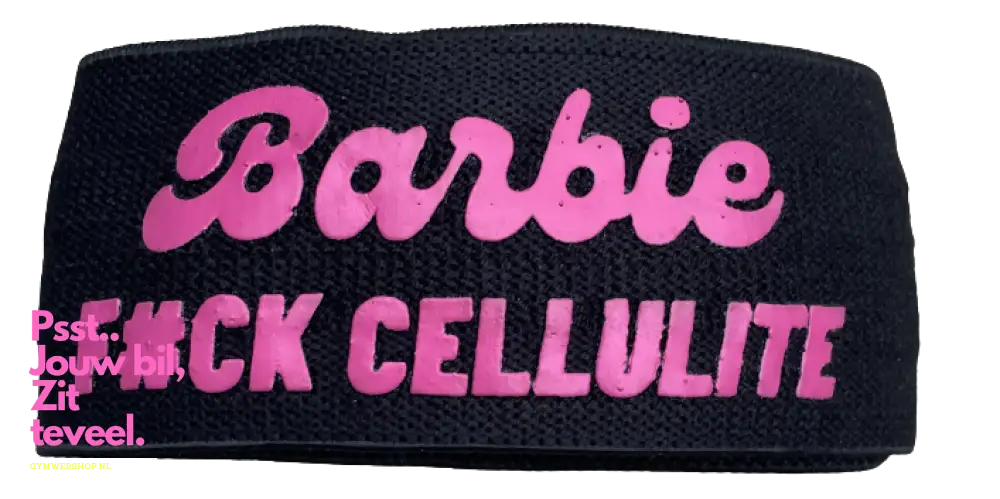 Booty band zwart met Barbie logo