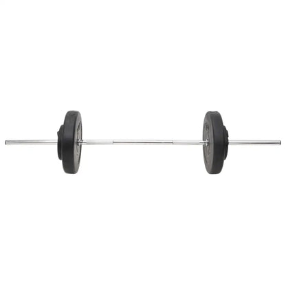 Barbell met halterschijven aan elk uiteinde.