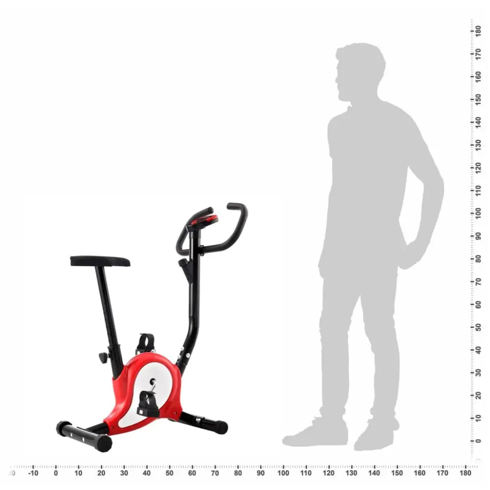 Rood met zwarte hometrainer met basis display.